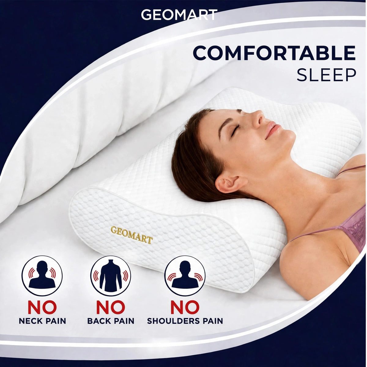 Orthopedic Cervical Memory Foam Neck Pillow