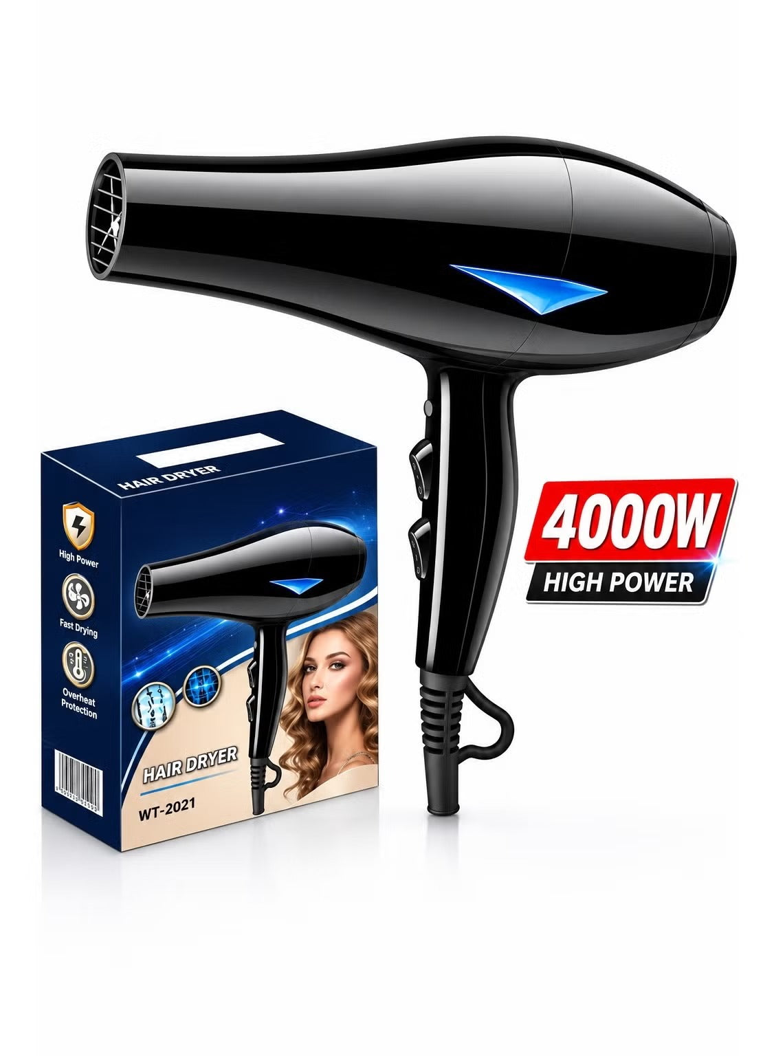 Professional 4000W Ionic Hair Dryer